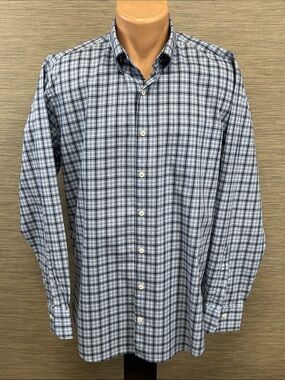 Peter Millar long sleeve button down collar shirt.  L